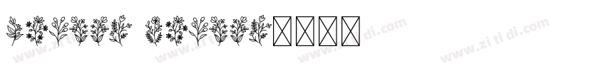 clower flower字体转换